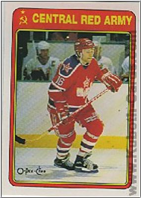 NHL 1990-91 O-Pee-Chee Red Army - No 21R - Vladimir Konstantinov