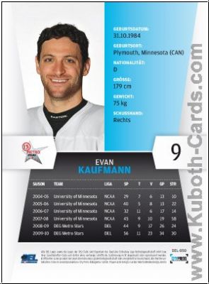 DEL 2010/11 CityPress - No 050 - Evan Kaufmann