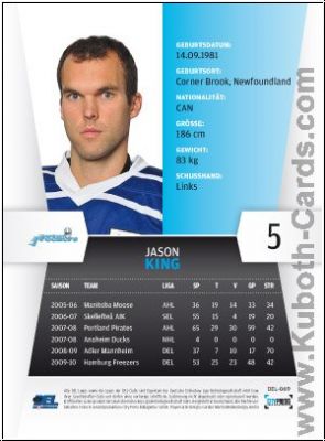 DEL 2010 / 11 CityPress - No 069 - Jason King