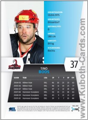 DEL 2010/11 CityPress - No 100 - Tino Boos