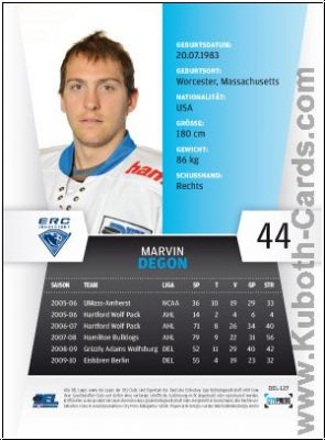 DEL 2010/11 CityPress - No 127 - Marvin Degon