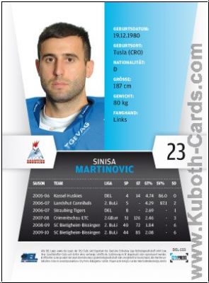 DEL 2010 / 11 CityPress - No 133 - Sinisa Martinovic