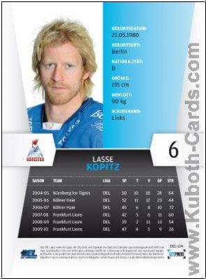 DEL 2010 / 11 CityPress - No 134 - Lasse Kopitz