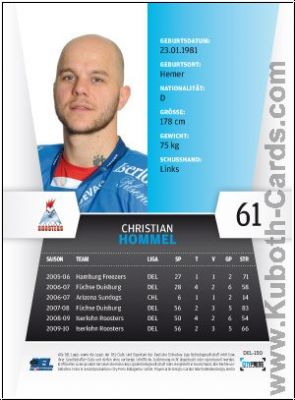 DEL 2010/11 CityPress - No 150 - Christian Hommel