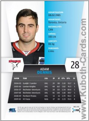 DEL 2010 / 11 CityPress - No 153 - Adam Dennis