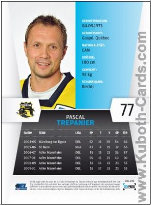 DEL 2010/11 CityPress - No 192 - Pascal Trepanier