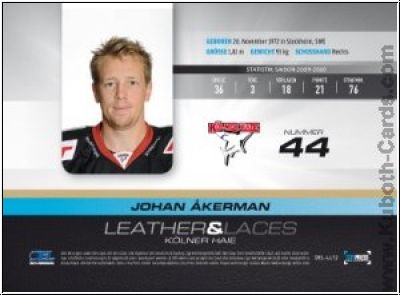 DEL 2010-11 CityPress Leather & Laces - No LL12 - Johan Akerman