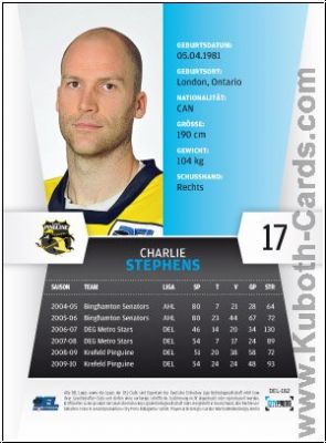 DEL 2010 / 11 CityPress - No 182 - Charlie Stephens