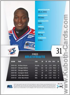 DEL 2010 / 11 CityPress - No 195 - Fred Brathwaite