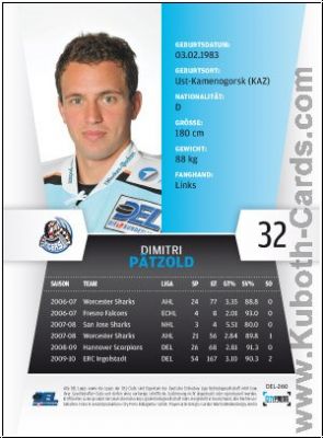 DEL 2010/11 CityPress - No 260 - Dimitri Pätzold