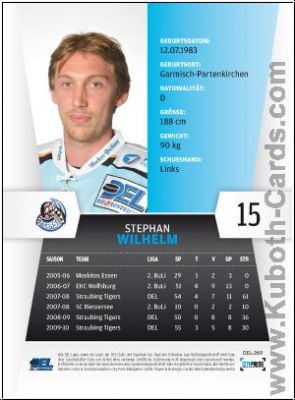 DEL 2010 / 11 CityPress - No 269 - Stephan Wilhelm