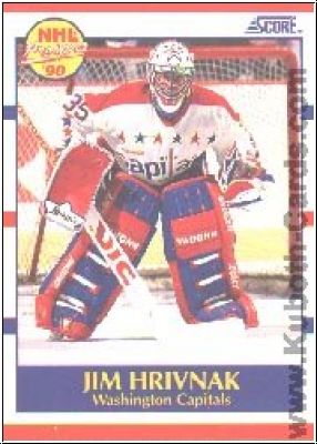 NHL 1990-91 Score - No. 386 - Jim Hrivnak
