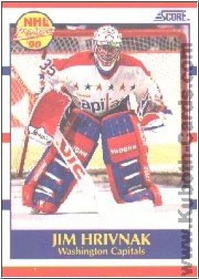 NHL 1990-91 Score - No 386 - Jim Hrivnak