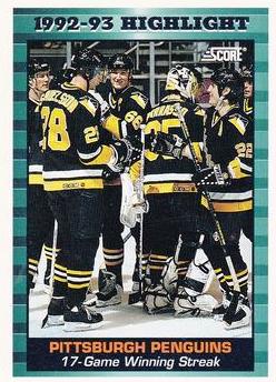 NHL 1993 / 94 Score Canadian - No 452 - Pittsburgh Penguins