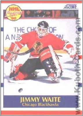 NHL 1990-91 Score - No 407A - Jimmy Waite