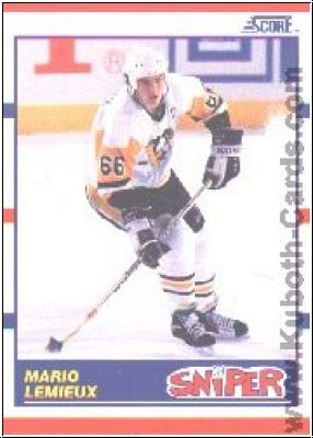 NHL 1990-91 Score - No. 337 - Mario Lemieux