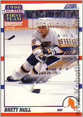 NHL 1990-91 Score - No. 317 - Brett Hull