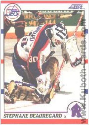 NHL 1990-91 Score - No 282 - Stephane Beauregard