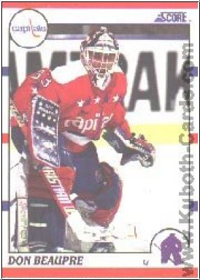 NHL 1990-91 Score - No. 215 - Don Beaupre
