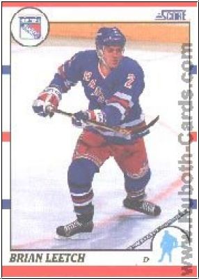 NHL 1990-91 Score - No 225 - Brian Leetch