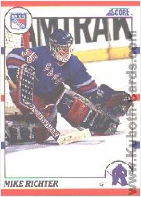 NHL 1990-91 Score - No 74 - Mike Richter