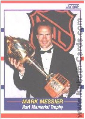 NHL 1990-91 Score Canadian - No 360 - Mark Messier