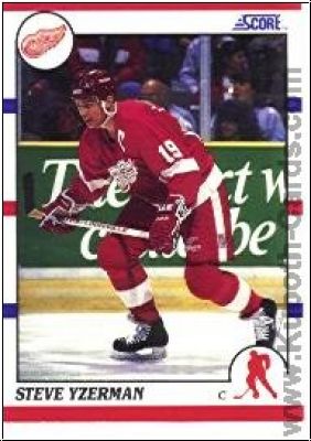 NHL 1990-91 Score Canadian - No 3 - Steve Yzerman