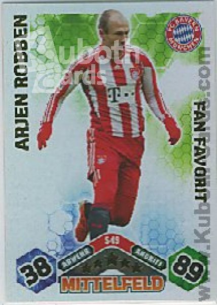 Soccer 2010/11 Topps Match Attax - No S49 - Arjen Robben