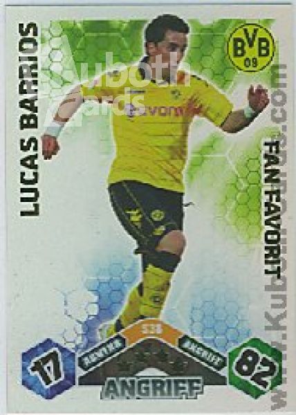 Soccer 2010/11 Topps Match Attax - No S38 - Lucas Barrios