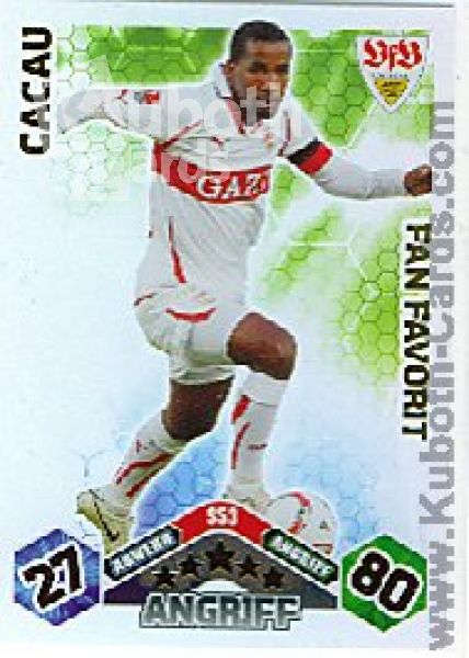 Soccer 2010/11 Topps Match Attax - No S53 - Cacau