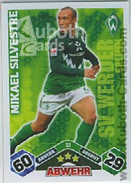 Fussball 2010 / 11 Topps Match Attax - No S1 - Mikael Silvestre