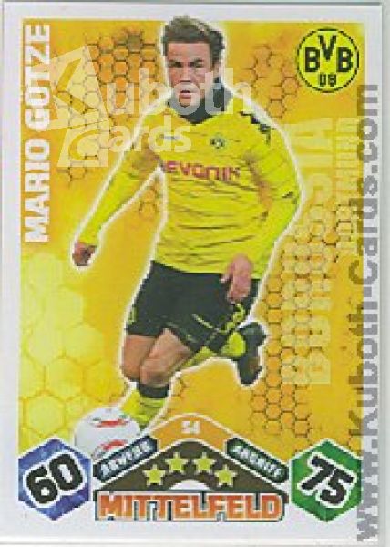 Soccer 2010/11 Topps Match Attax - No S4 - Mario Götze