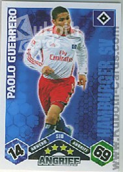 Soccer 2010/11 Topps Match Attax - No S10 - Paolo Guerrero