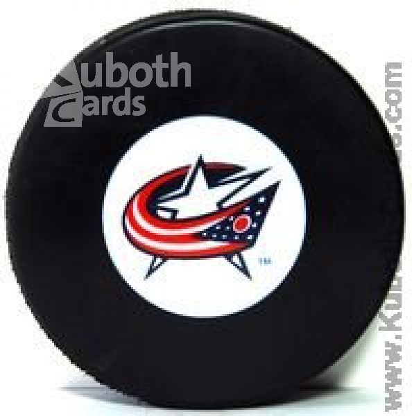 NHL Autograph Logo Souvenir Puck - Columbus Blue Jackets