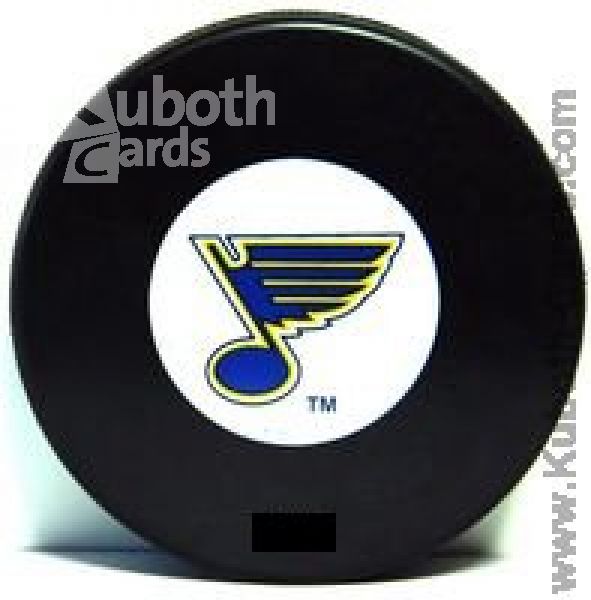 NHL Autograph Logo Souvenir Puck - St. Louis Blues
