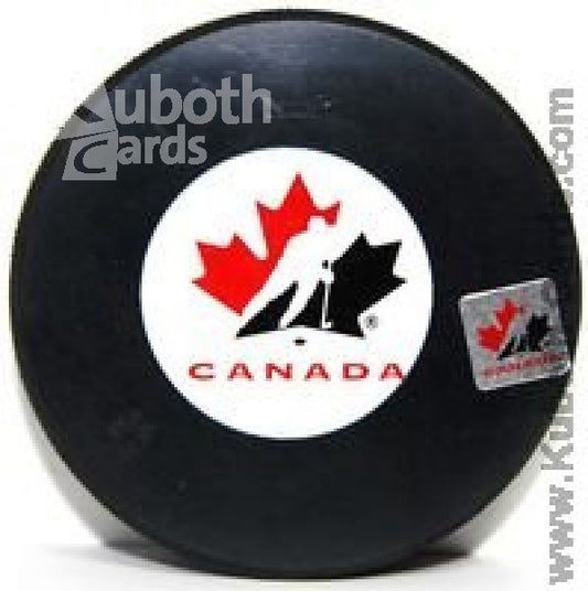 NHL Autograph Logo Souvenir Puck - Team Canada