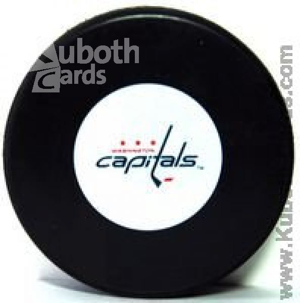 NHL Autograph Logo Souvenir Puck - Washington Capitals