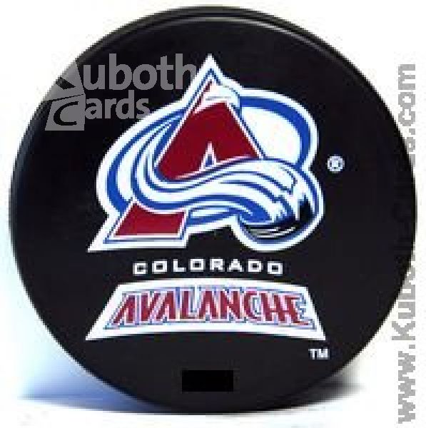 NHL Basic Team Logo Souvenir Puck - Colorado Avalanche