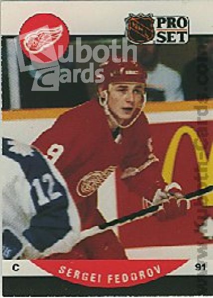 NHL 1990-91 Pro Set - No 604 - Sergei Fedorov