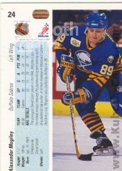 NHL 1990-91 Upper Deck - No 24 - Alexander Mogilny