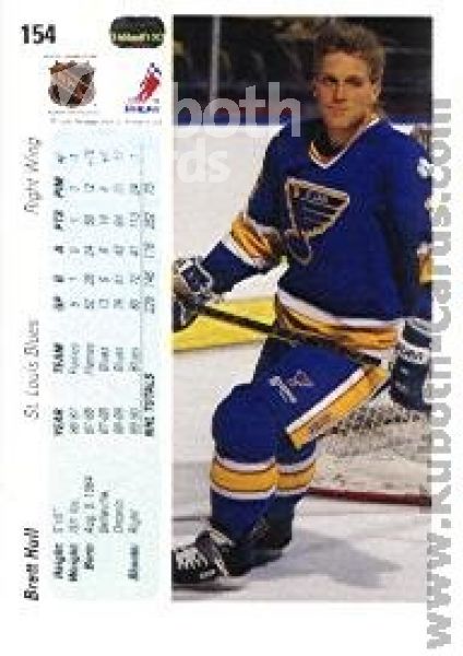 NHL 1990-91 Upper Deck - No 154 - Brett Hull