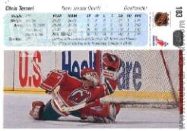 NHL 1990-91 Upper Deck - No 183 - Chris Terreri