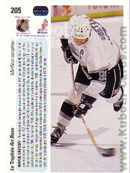 NHL 1990-91 Upper Deck - No 205 - Wayne Gretzky