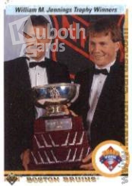 NHL 1990-91 Upper Deck - No 209 - Andy Moog / Rejean Lemelin