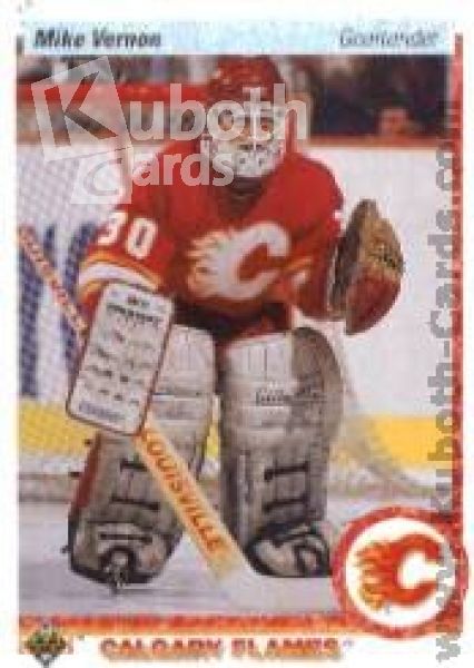 NHL 1990-91 Upper Deck - No. 254 - Mike Vernon