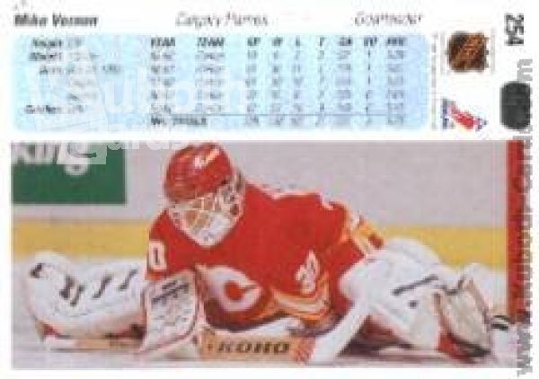 NHL 1990-91 Upper Deck - No 254 - Mike Vernon