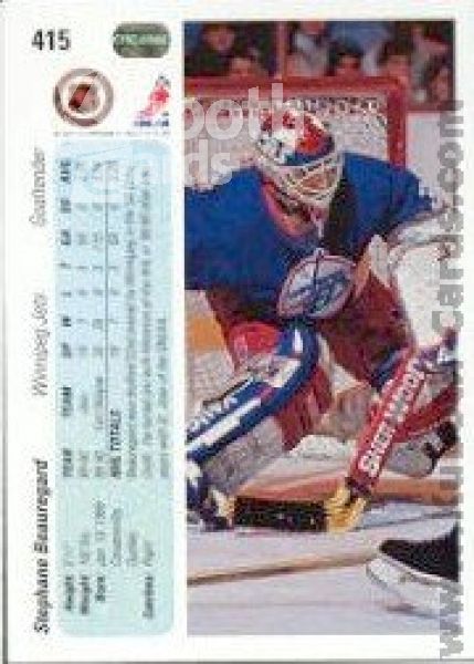 NHL 1990-91 Upper Deck - No 415 - Stephane Beauregard