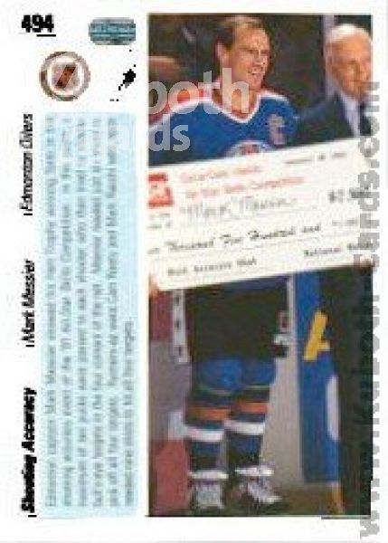 NHL 1990-91 Upper Deck - No 494 - Mark Messier