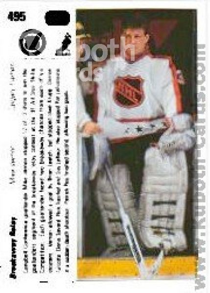 NHL 1990-91 Upper Deck - No 495 - Mike Vernon