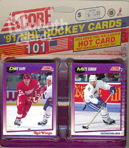 NHL 1991-92 Score Series 1 - USA Edition Blister Jumbo Pack